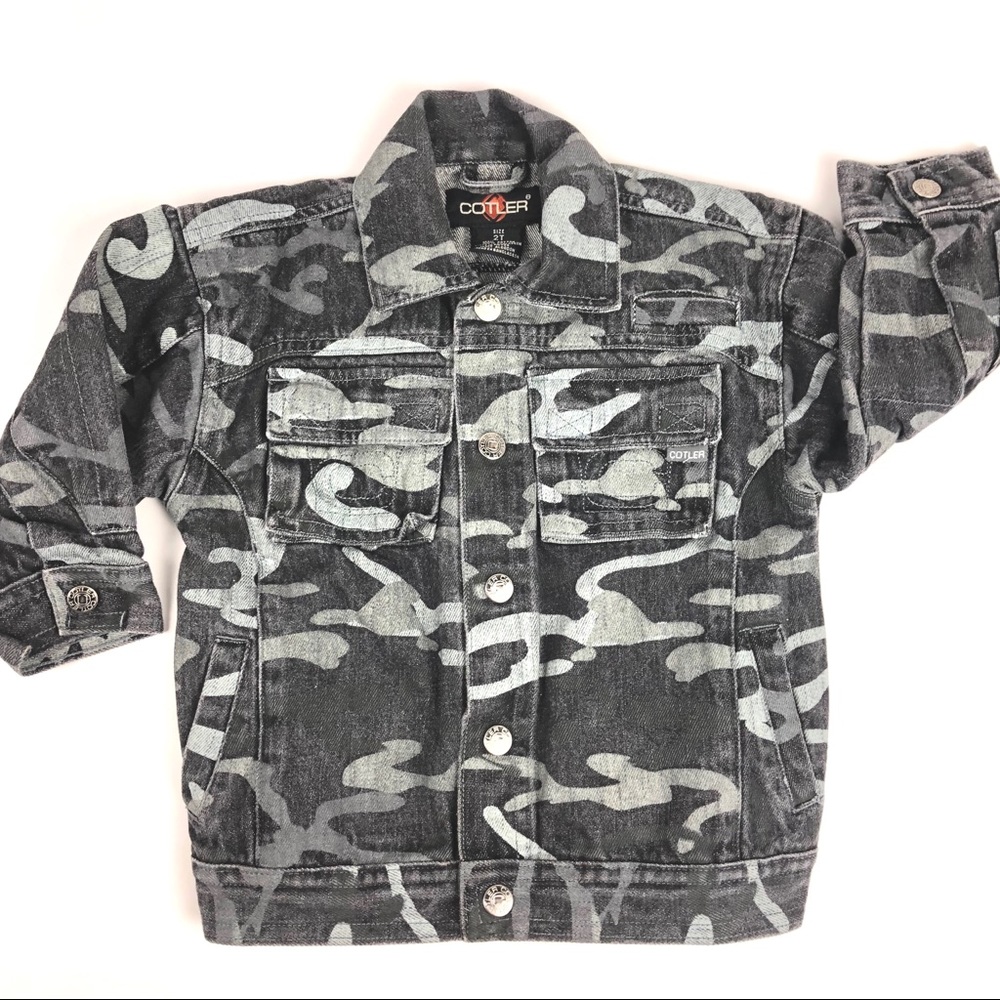 Toddler Boys Denim Jacket Camo